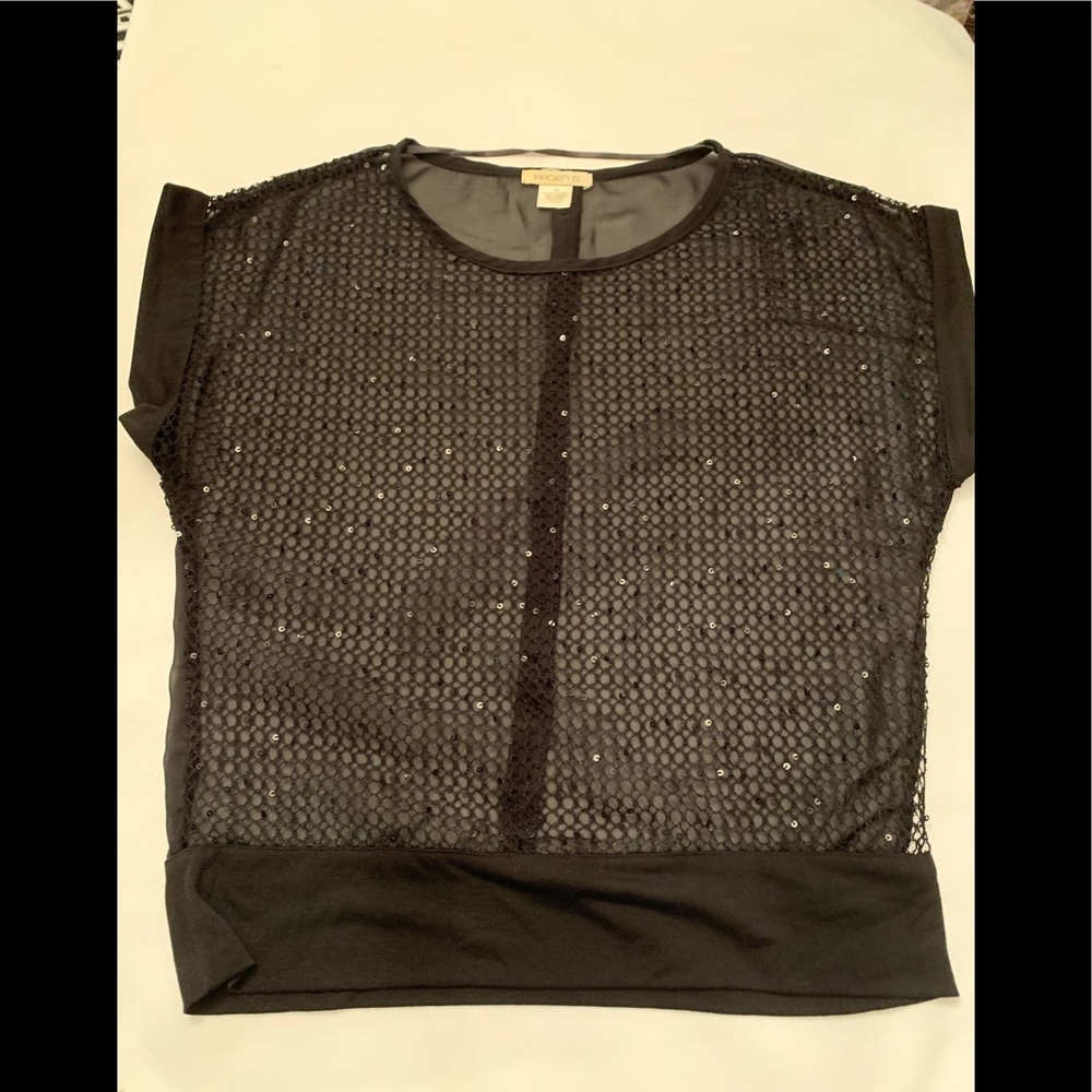 Arden B Sheer Netted Top